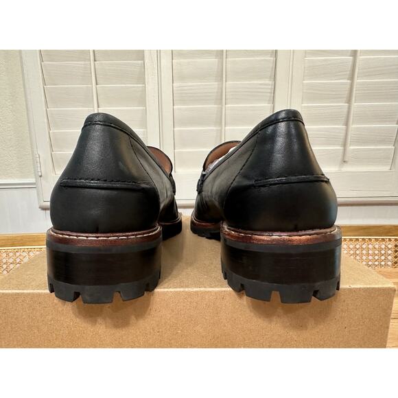 Madewell The Corinne Lugsole Loafer True Black Leather Sz 9.5 NWOB 90s Classic - Picture 9 of 13
